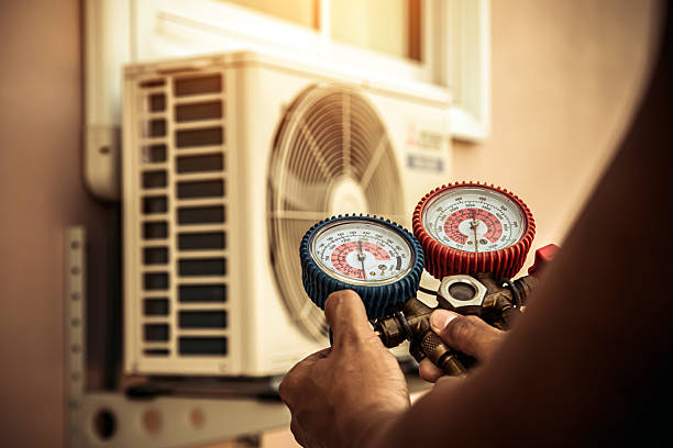 Professional Hvac technician working in Hamilton, NY